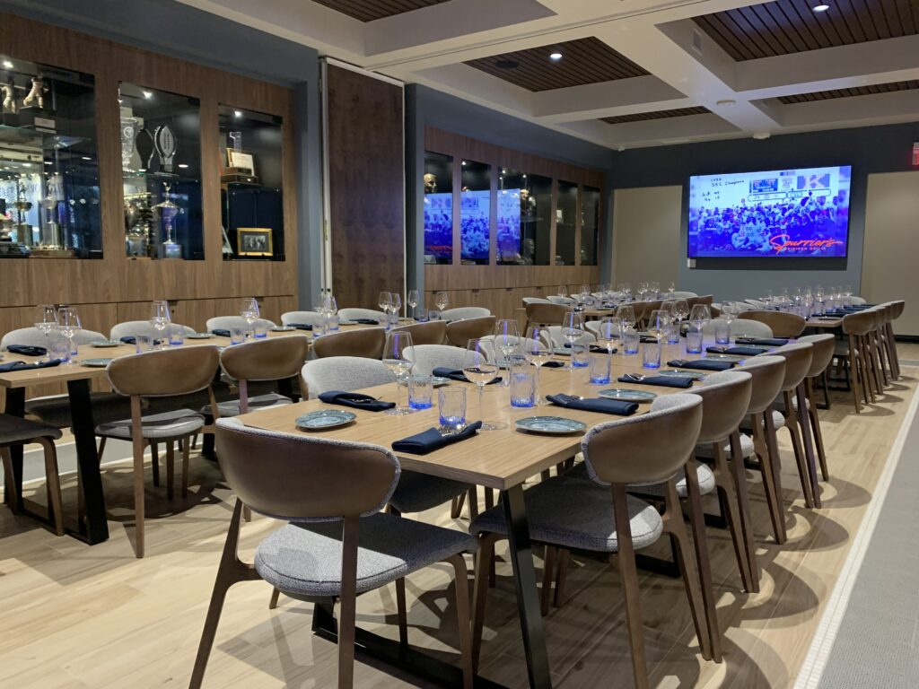 Spurrier's private VIP dining room